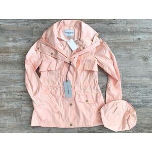 NWT COLE HAAN Apricot Packable Raincoat